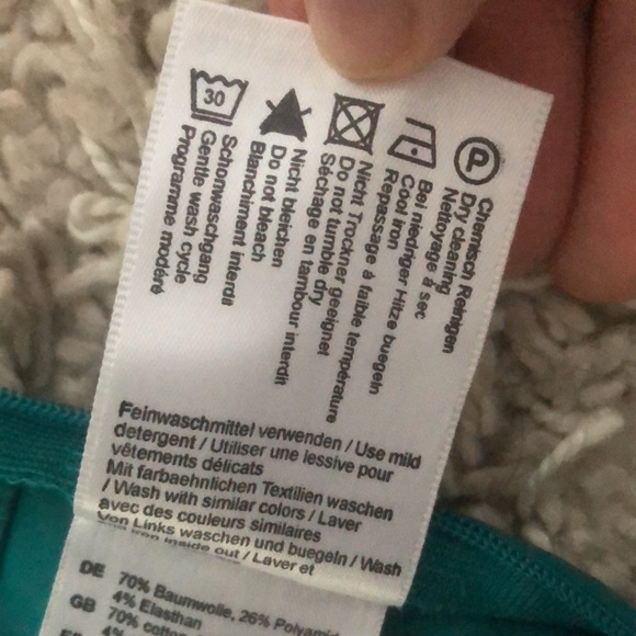 Green&turquoise, sleeveless, wrap VNeck blouse, not worn,sOliver Selection, US10 - Picture 9 of 12